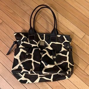 Original Dooney and Bourne Giraffe Print Hobo bag